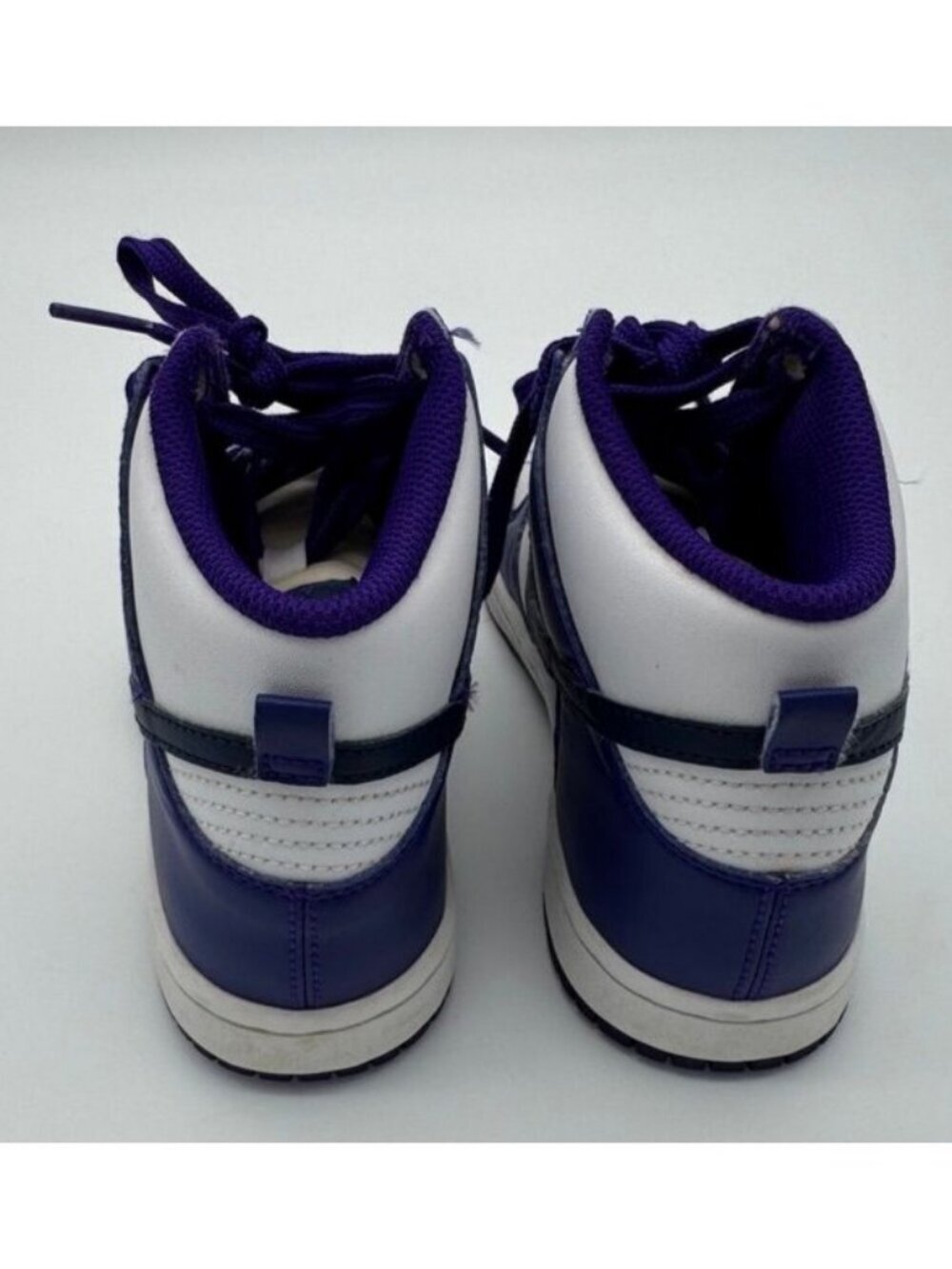 Nike Dunk High Sneakers DH9753-100 Electro Purple/Navy/White Shoes Youth Size 1Y - Picture 6 of 10